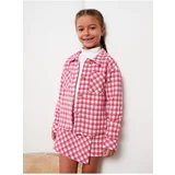 LC Waikiki Plaid Long Sleeve Girls Shirt Jacket