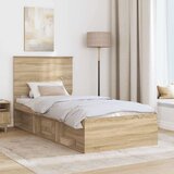  Konstrukcija postelje z vzglavjem Sonoma hrast 90 x 200 cm, (5000104365) | Shoptok.si