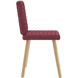  Jedilni stoli 6 kosov vinsko rdeče blago, (21832443) | Shoptok.si