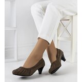 Gemre Brown pumps with ruching Santro | Shoptok.si