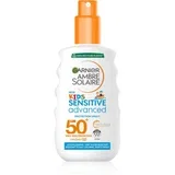 Ambre Solaire Advanced Sensitive Kids losjon za sončenje v pršilu SPF 50+ 200 ml