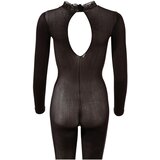 Cottelli prozoren catsuit z odprtim mednožjem (črn) - S/M | Shoptok.si