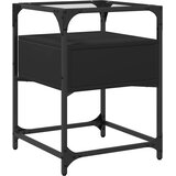  Noćni ormarići 2 kom crni 40 x 40 x 55 cm od konstruiranog drva | Eponuda.com