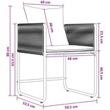  Komplet za jedilnico v vrtu 5 pcs Črna in anthracit, (5000271284) | Shoptok.si
