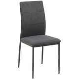 MID.YOU STOL, kovina, tekstil siva, temno siva | Shoptok.si