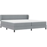 Krevet s opruga kutije Svjetlosiva 200 x 200 cm tkanina | Eponuda.ba