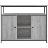  Komoda siva boja hrasta 100x35x80 cm od konstruiranog drva | Eponuda.com
