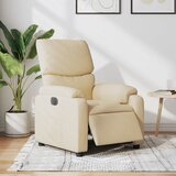 Maison Chic Električni naslanjač - Relax naslanjač krem tkanina, (22062122) | Shoptok.si