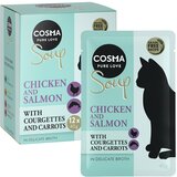 Cosma Soup 12 x 40 g - Pileća prsa i losos s tikvicom i mrkvom | shoptok.hr