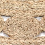  Ukrasni pleteni tepih od jute 90 cm okrugli | shoptok.hr