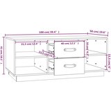  Stolić za kavu boja meda 100 x 50 x 41 cm od masivne borovine | shoptok.hr