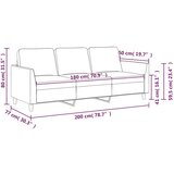 Kavč trosed vinsko rdeč 180 cm umetno usnje | Shoptok.si