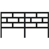  Uzglavlje za krevet crno 186 x 4 x 100 cm od masivne borovine | shoptok.hr