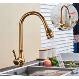 EYN Izvlečna kuhinjska armatura v zlati barvi | pipa KZI5176 | Shoptok.si