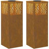  Solarna LED svjetlost za stazu 2 pcs Corten čelik Corten čelik | shoptok.hr