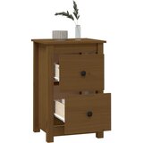 Maison Chic Noćni ormarić boja meda 40x35x61,5 cm od masivne borovine | shoptok.hr