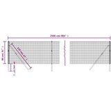  Ograda od žičane mreže zelena 0,8 x 25 m od pocinčanog čelika | shoptok.hr