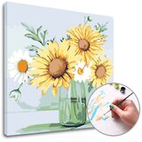  Slikanje po številkah MARGARETS IN SUNflowers | nizka težavnost Cene