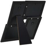 vidaXL Okvir za 4 fotografije (13 x 18 cm) crni MDF | shoptok.hr