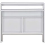 vidaXL Barski stol s 2 stolne ploče bijeli 130 x 40 x 120 cm | shoptok.hr