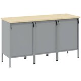  Radni ormar s ladicama 3 kom. Crna i Siva 150 x 55 x 85 cm | shoptok.hr