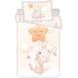 Jerry Fabrics Rumena bombažna otroška posteljnina za otroško posteljico 100x135 cm Bunny "Star" – | Shoptok.si