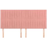  Posteljno vzglavje 4 kosa roza 90x5x78/88 cm žamet, (20933171) | Shoptok.si