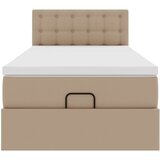 vidaXL Okvir kreveta s madracem cappuccina 90x190cm umjetna koža | shoptok.hr