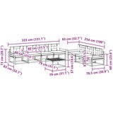  Set vanjskih sofa 7 kom. Bijela i bež | shoptok.hr