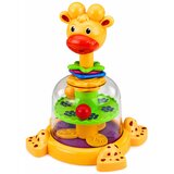 Interaktivna igračka žirafa sa zvečkama - zeleno/žuta | Shoptok.si