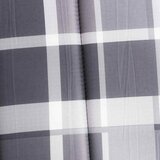  Jastuk za ležaljku sivi karirani 186x58x4 cm tkanina Oxford | Eponuda.com