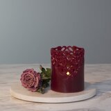 Star Trading Sveča LED iz rdečega voska Star Trading Clary, višina 10 cm Cene