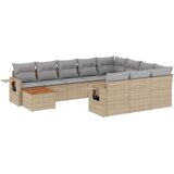 11-dijelni set vrtnih sofa od poliratana s jastucima bež | shoptok.hr