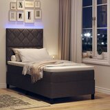  Krevet s opruga kutije Tamno smeđa 90 x 190 cm tkanina | shoptok.hr