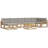  Set vanjskih sofa 8 kom. Bijela i svjetlosiva | shoptok.hr