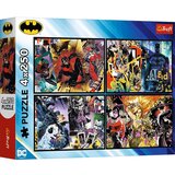 Trefl Puzzle Betmen u akciji - 4x250 delova | ePonuda.com
