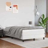 s oprugama i madracem bijeli 120x200 cm od umjetne kože | shoptok.hr