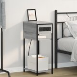 vidaXL Nočna omarica Siva sonoma 28.1 x 40.9 x 75 cm Konstruiran les | Shoptok.si
