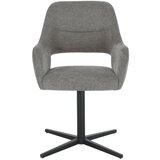 MID.YOU NASLANJAČ, les, kovina, tekstil siva | Shoptok.si