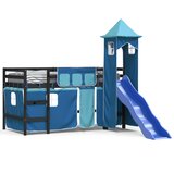  The living store otroški pograd s stolpom moder 90x200 cm trdna borovina - otroški pograd, (21501495) | Shoptok.si
