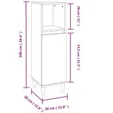  3-dijelni set kupaonskog namještaja bijeli konstruirano drvo | shoptok.hr