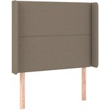  LED uzglavlje smeđesivo 93 x 16 x 118/128 cm od tkanine | shoptok.hr