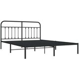 vidaXL Metalni okvir za krevet s uzglavljem crni 183x213 cm Cijene