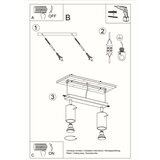  Stropna svetilka RING 2 siva, (21347726) | Shoptok.si