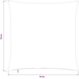  Presvlaka za jastuk 2 pcs HEERLEN Žuta 70 x 70 cm Kord | shoptok.hr