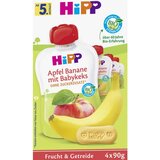 Hipp Bio vrečka za stiskanje - jabolko in banana z otroškimi piškoti | Shoptok.si