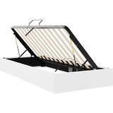 Krevet s od storage Čista bijela 100 x 190 cm Umjetna koža | Eponuda.ba