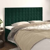  Uzglavlje tamnozeleno 180x5x118/128 cm baršunasto | shoptok.hr