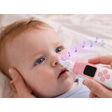  Električni aku. 400mAh nosni aspirator za otroke USB 4 šobe roza | Shoptok.si