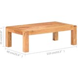  Klubska mizica 110x60x35 cm akacija z zaključkom palisandra | Shoptok.si